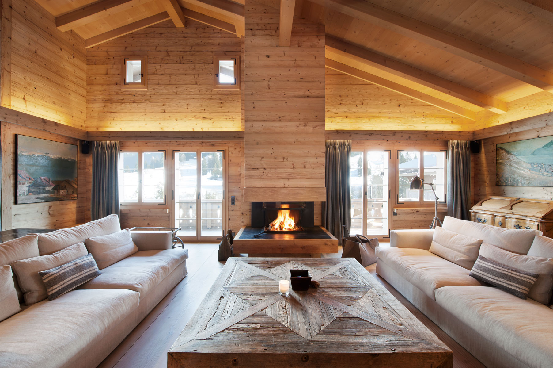 Living room Chalet Gstaad 2011