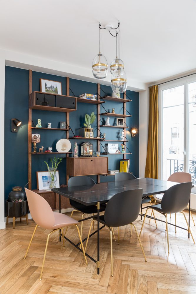 Un appartement parisien rénové en couleurs