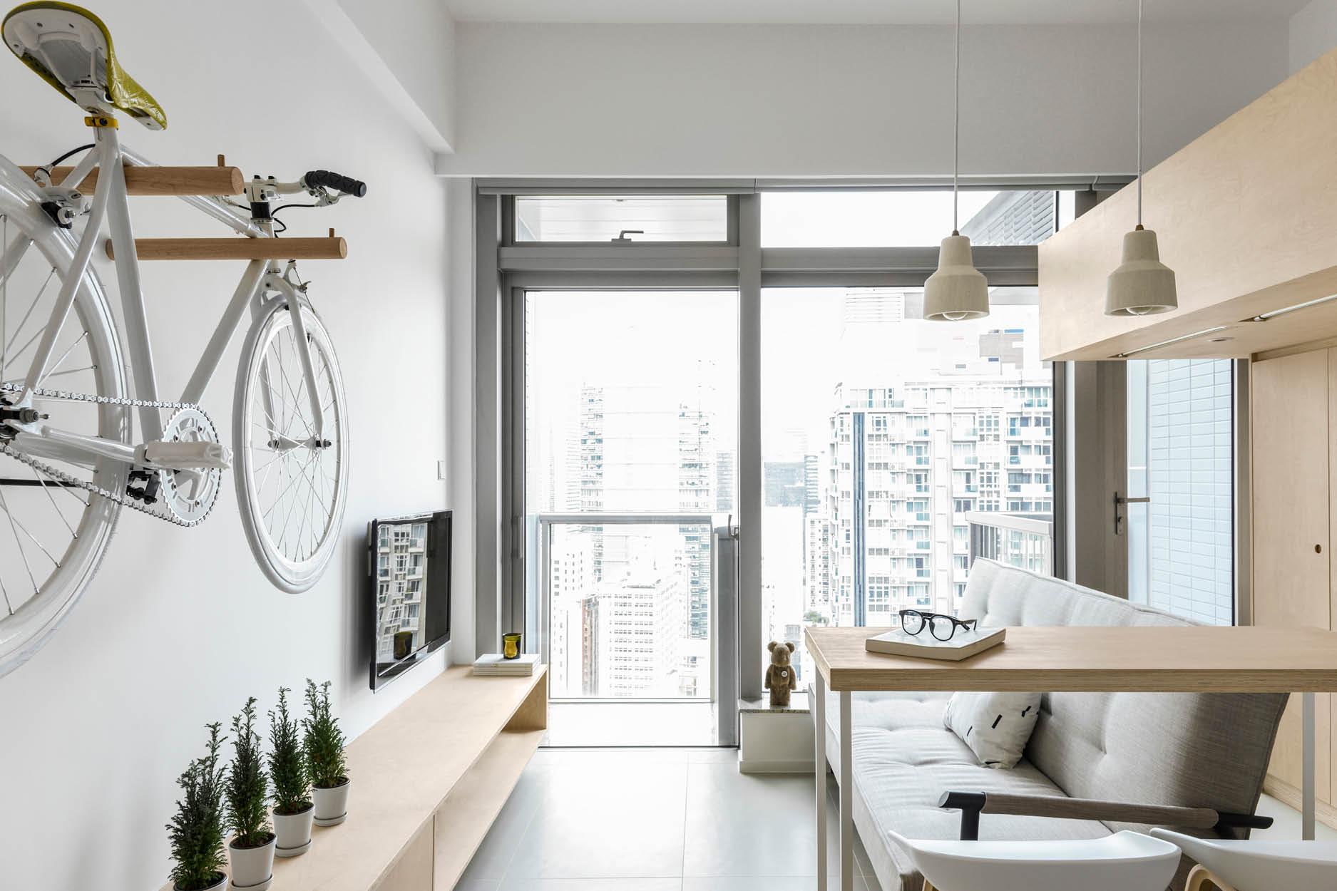 Ce petit appartement de 30m2 à Hong Kong est un exemple de design intelligent et beau