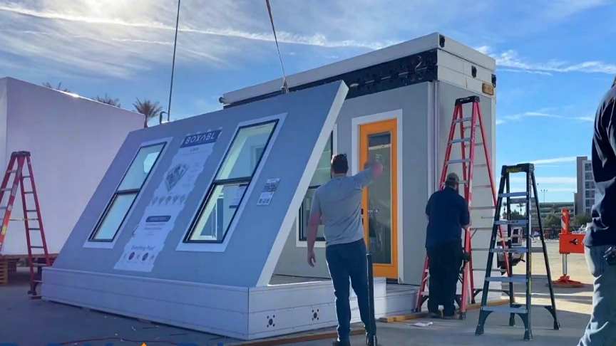 tiny house 35m2 dépliable Elon Musk