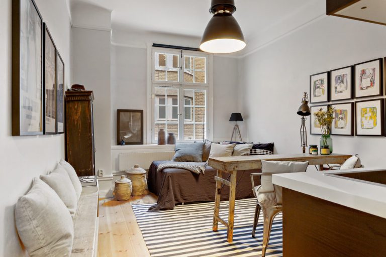 Un studio de 21m2 seulement avec une décoration de charme