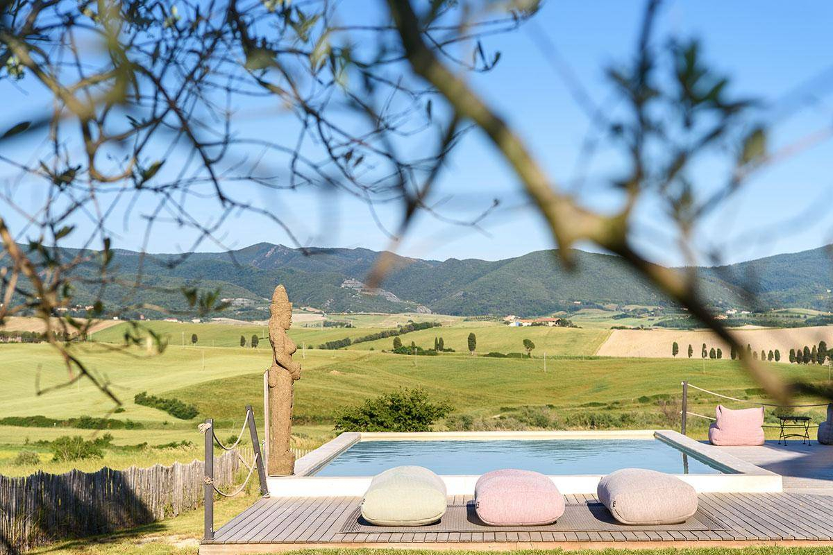 terrasse avec piscine Toscane