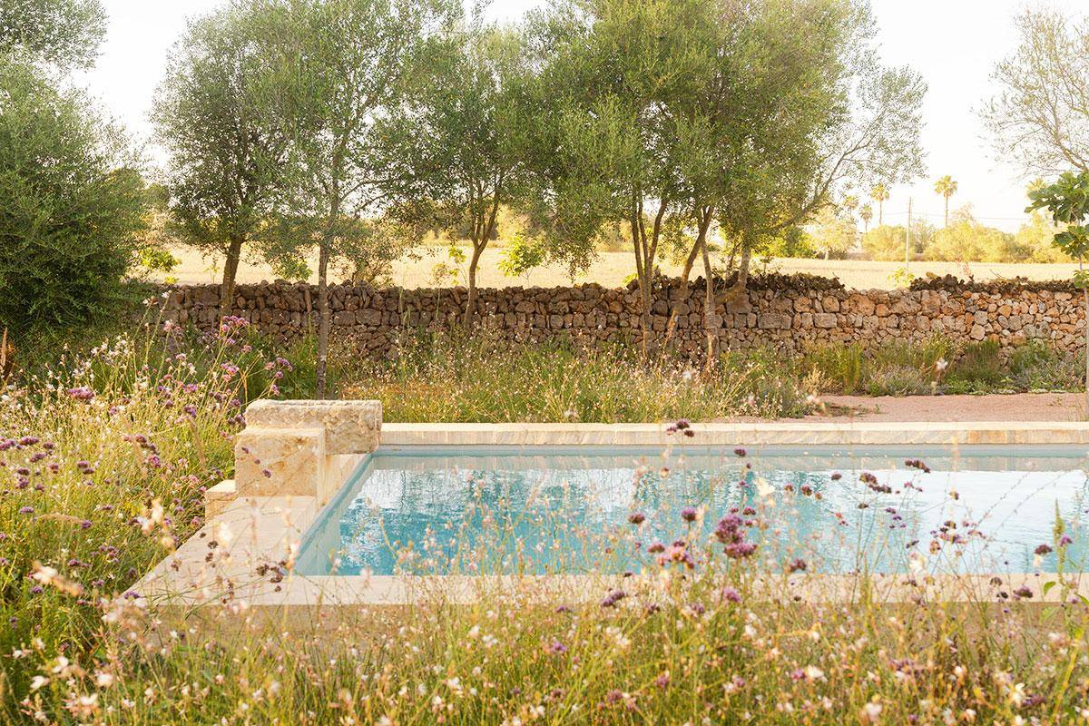 piscine en pierres Majorque