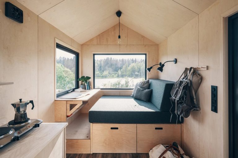 Une mini maison de 20m2 au style minimaliste et nordique