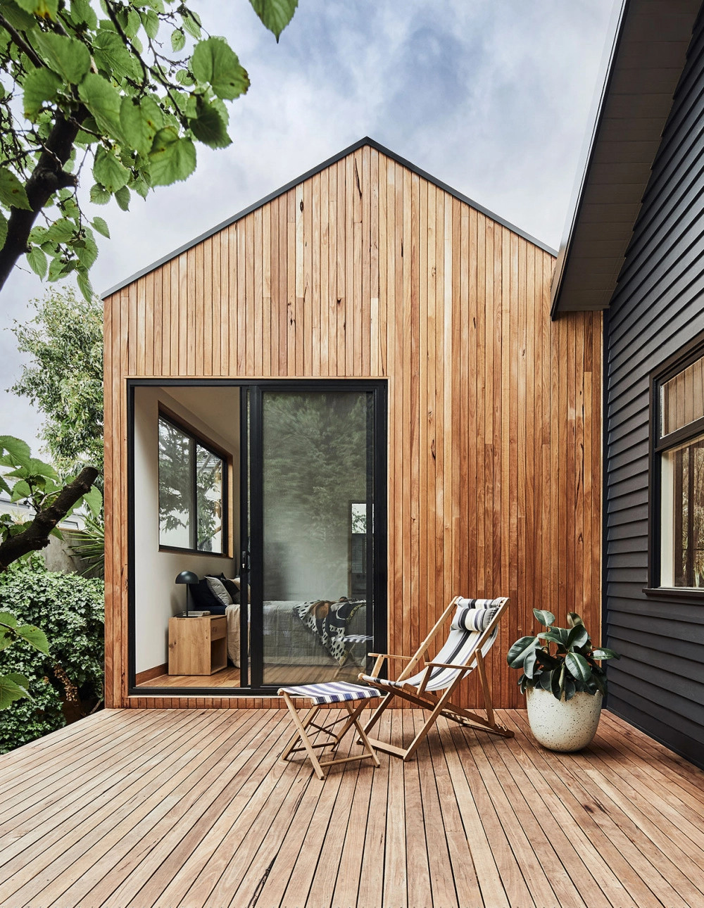 terrasse en bois maison d'architecte