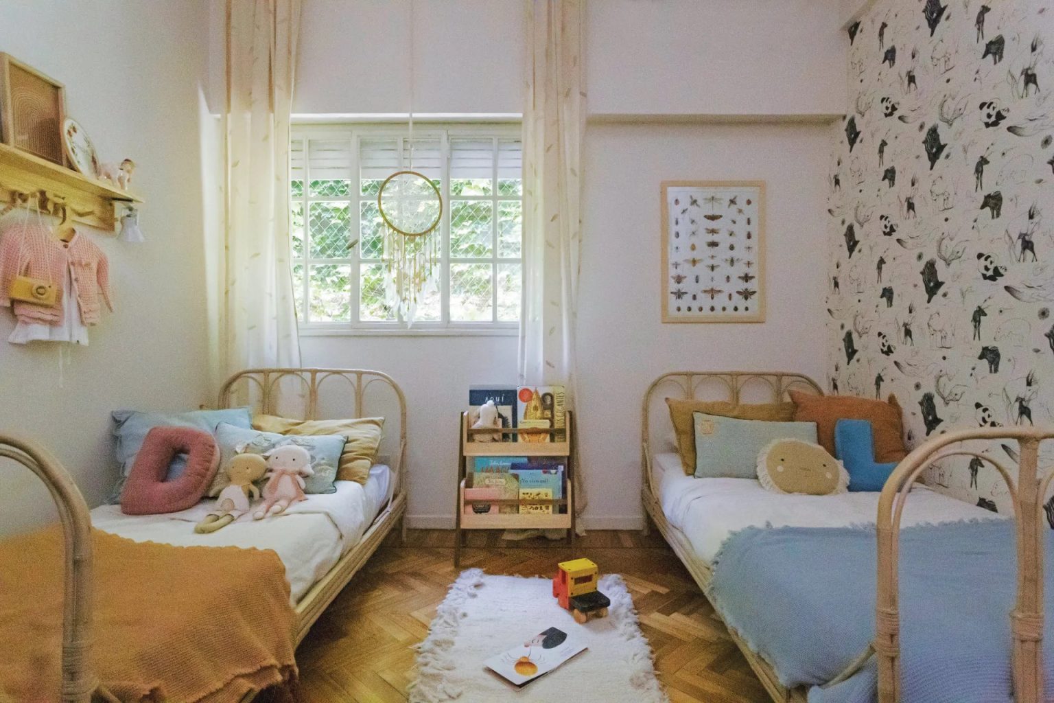 chambre enfant vintage appartement rénové