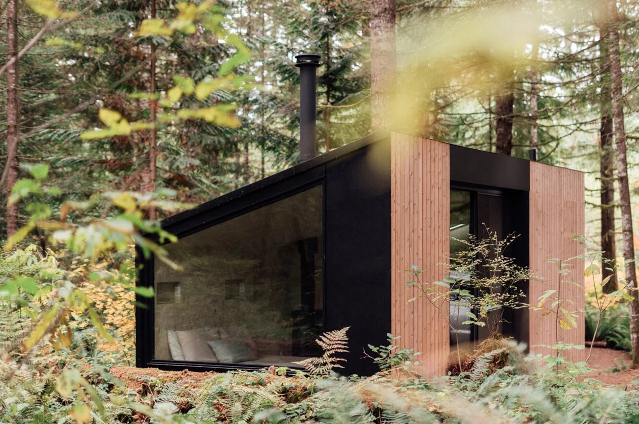 façade mini maison dans les bois