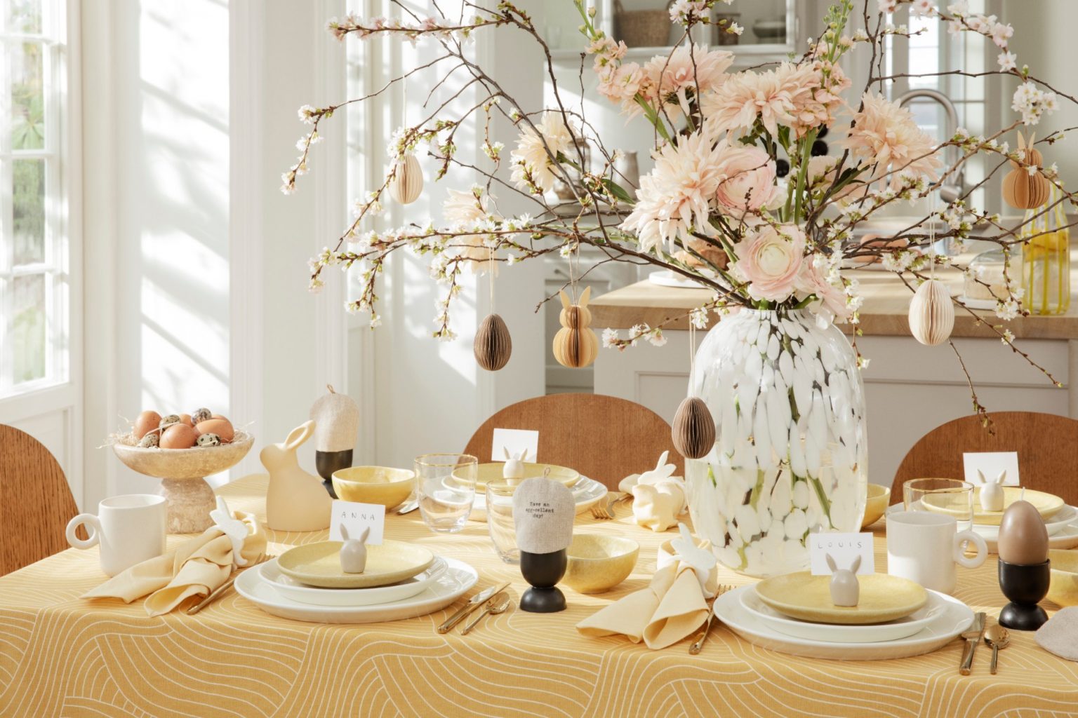 table décoration Pâques