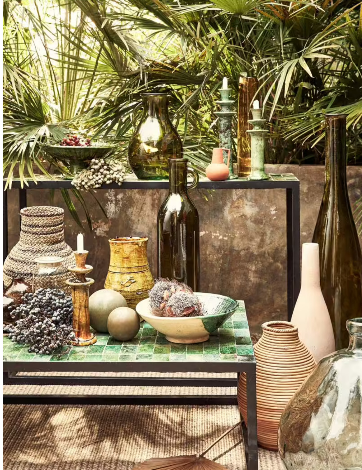 mobilier et poteries Maroc