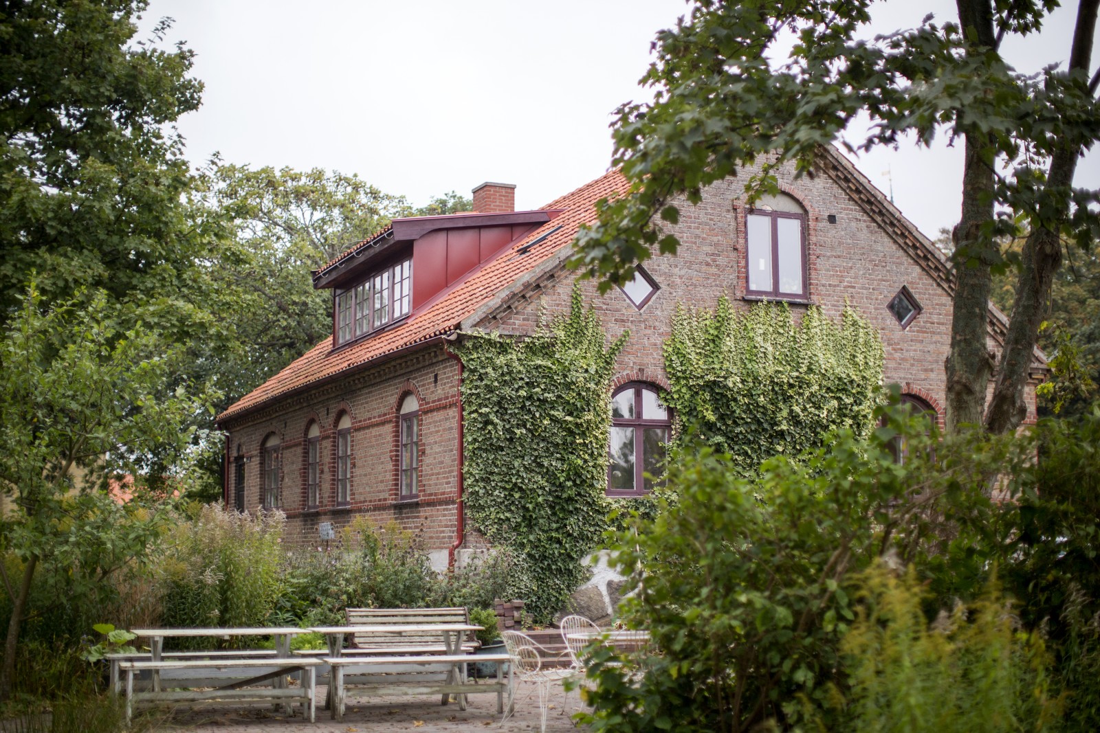 façade maison en briques suédoise