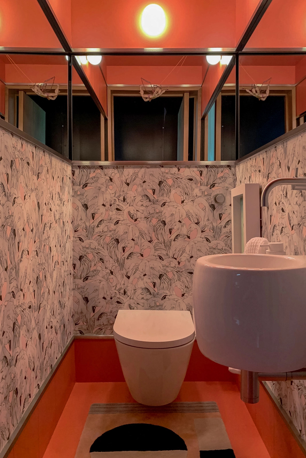 toilettes décoration papier-peint