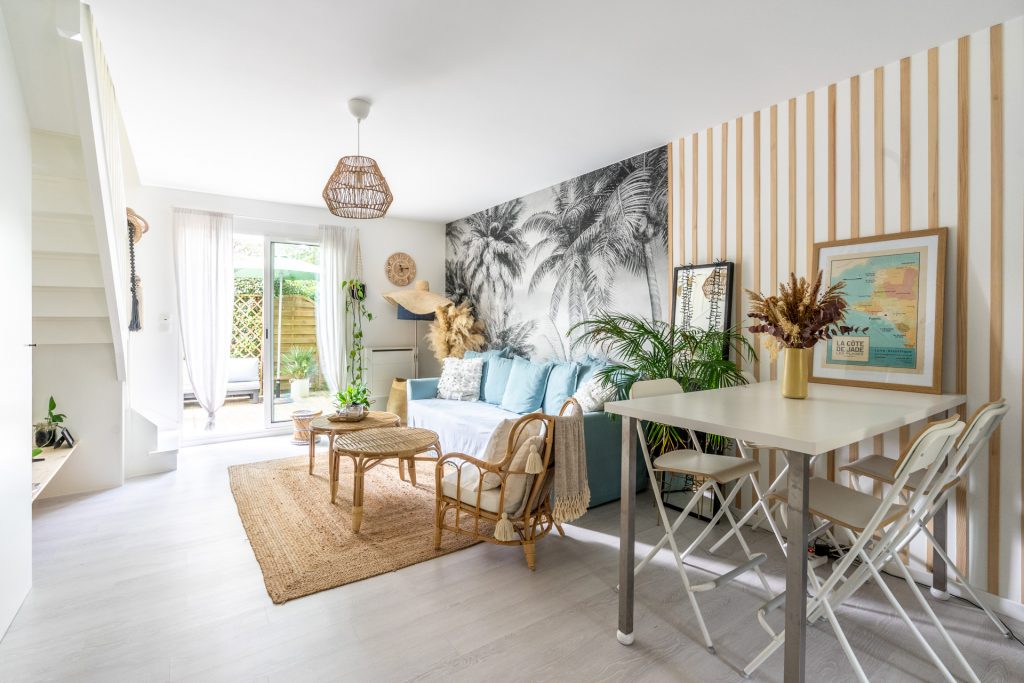 Une petite maison de 60m2 avec terrasse près de l'océan