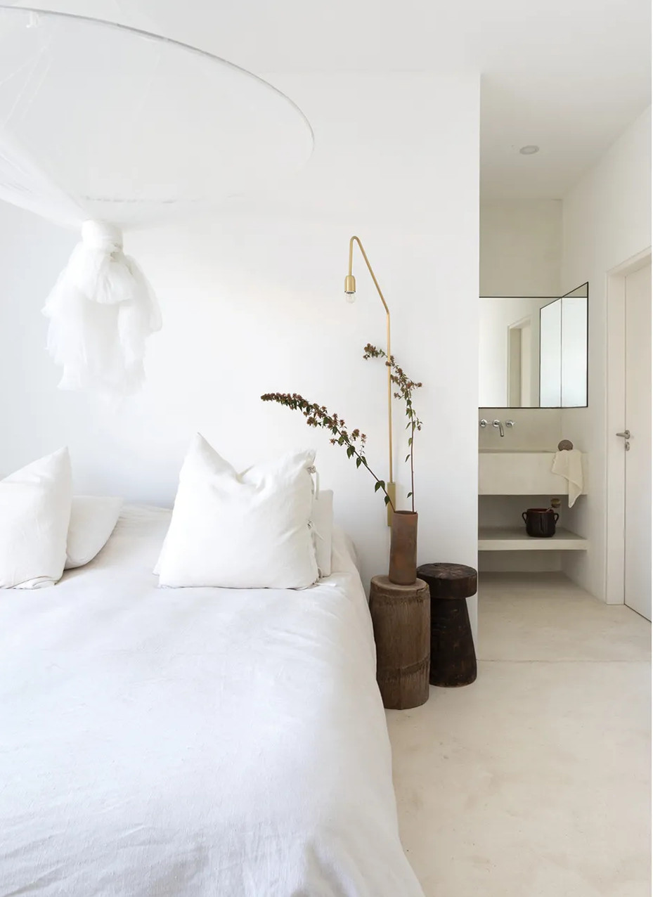 chambre décoration blanche et minimaliste
