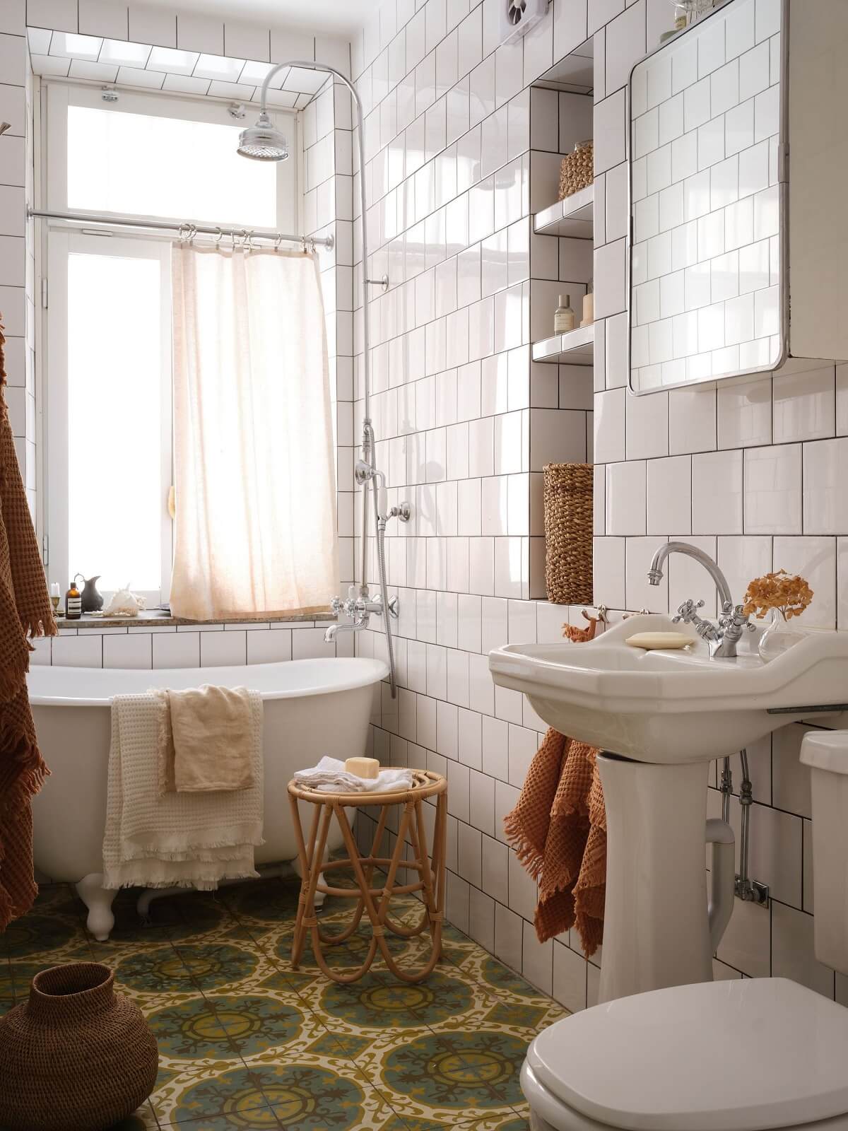 salle de bain décoration vintage