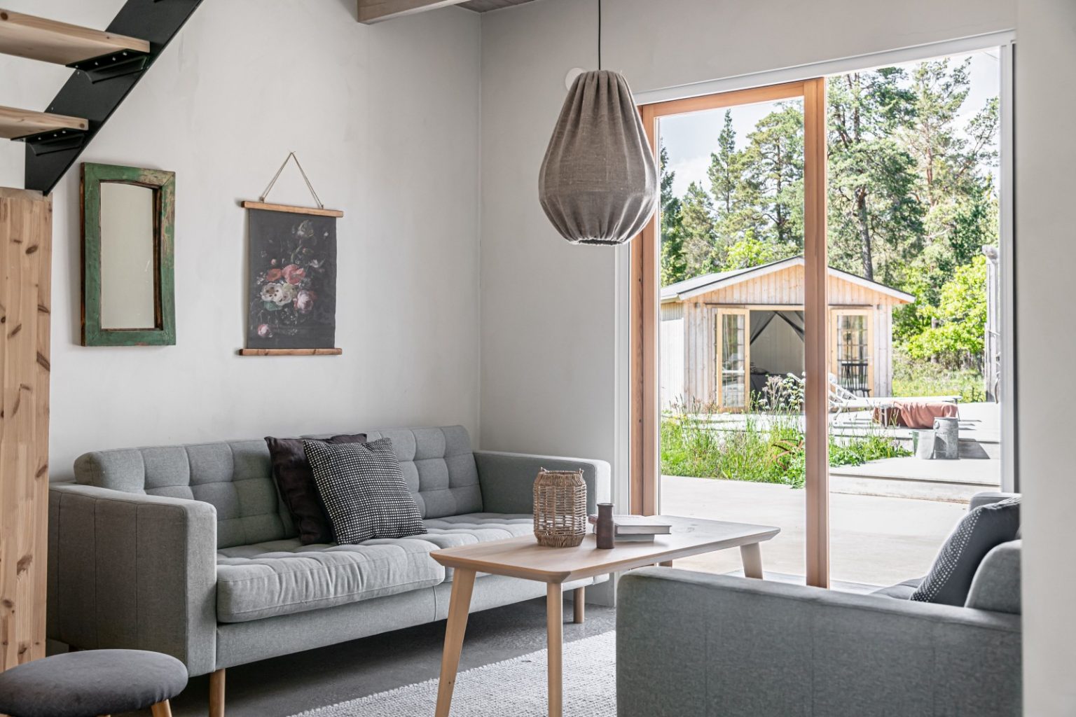 salon maison suédoise minimaliste