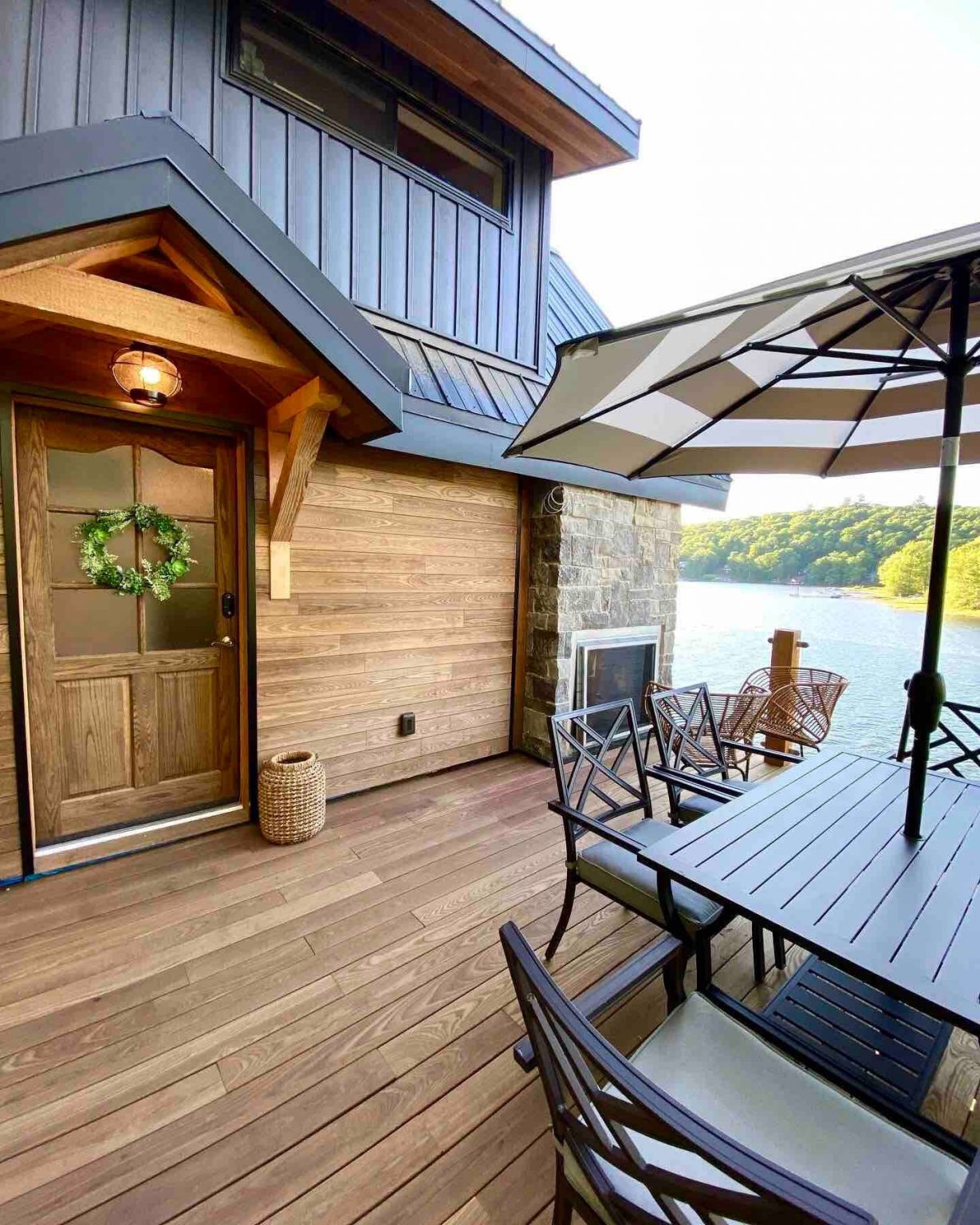 terrasse maison contemporaine en bois