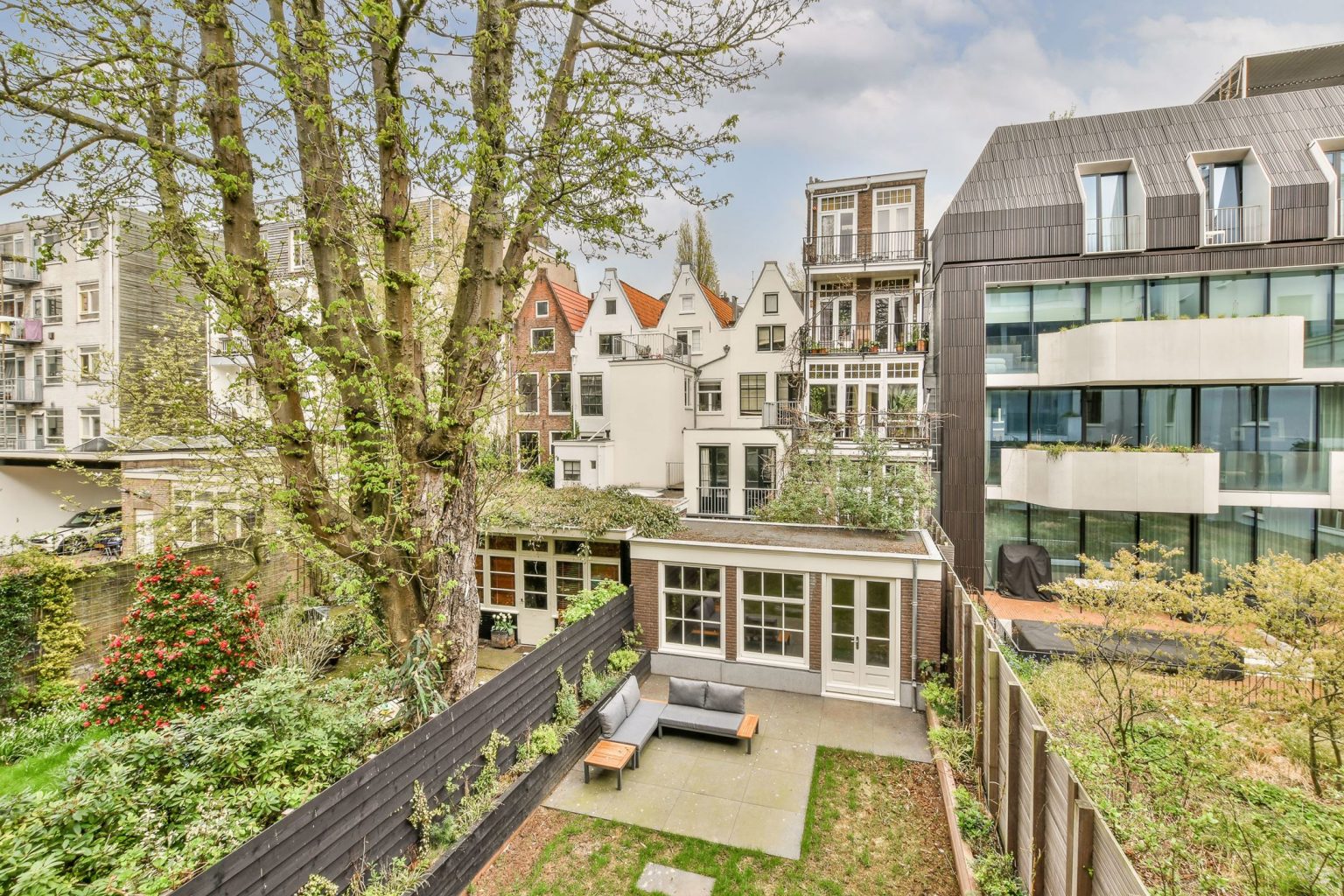 jardin maison de ville Amsterdam