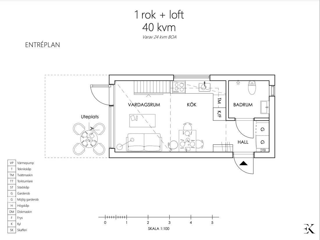plan mini maison 24m2
