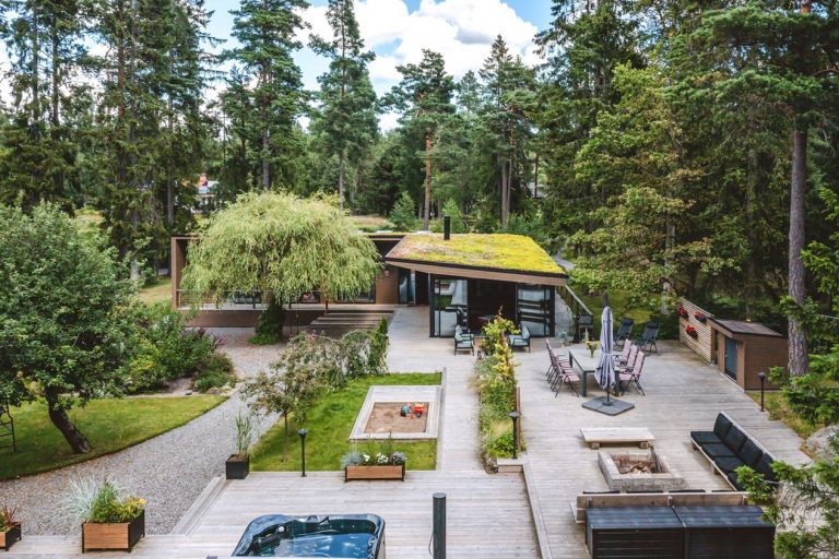 Une maison suédoise contemporaine