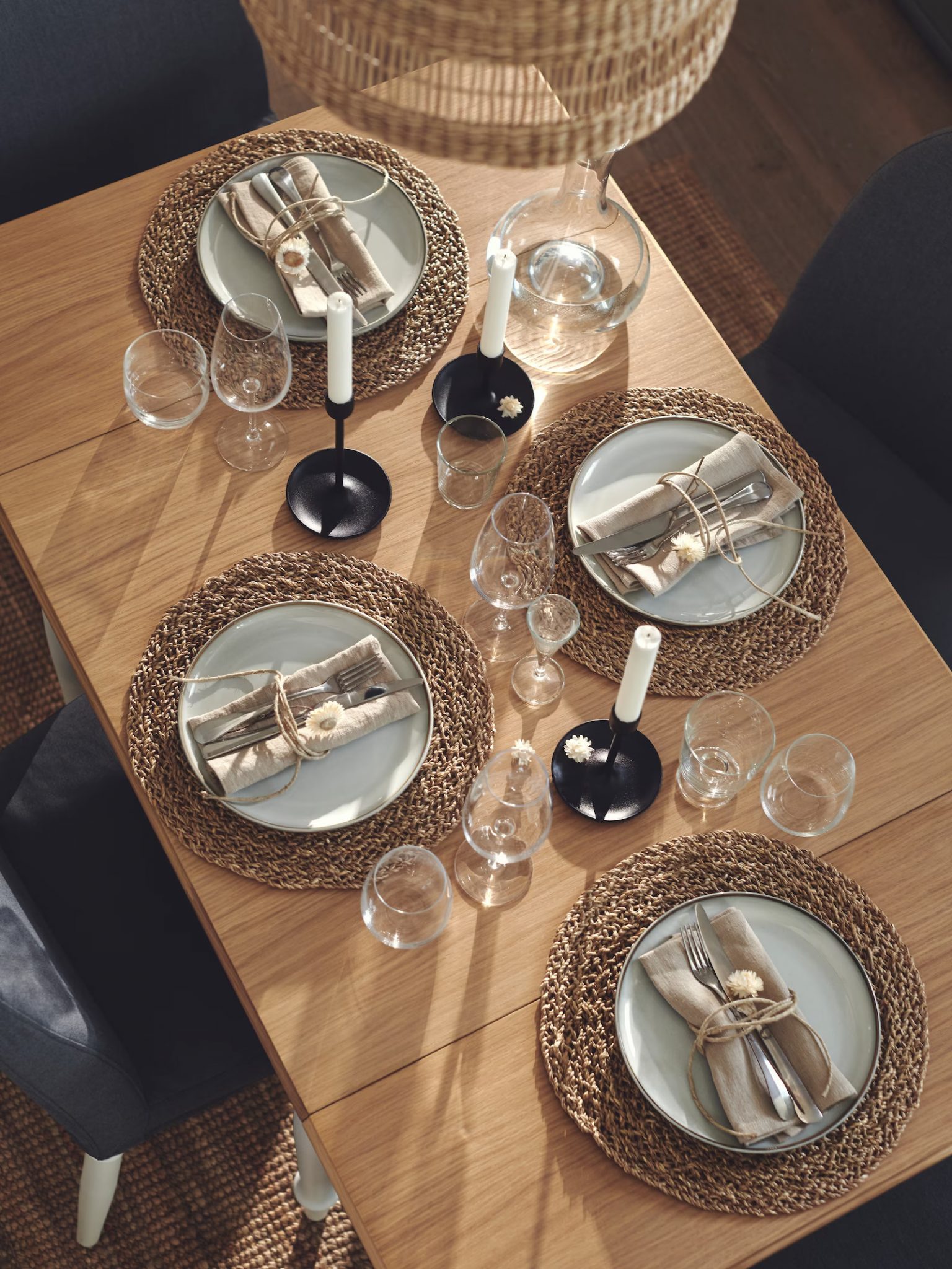 table repas IKEA décoration naturelle