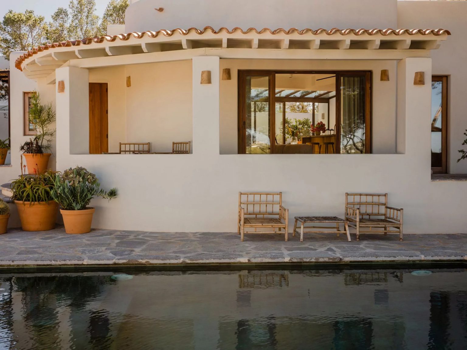 terrasse villa authentique à Ibiza Casa del Árbol
