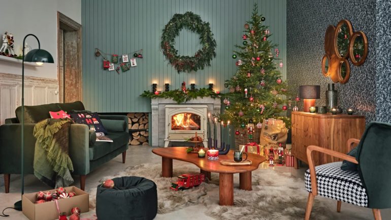 Lot Déco Noël Maisons Du Monde 13 Pièces – Rouge, Vert, Blanc – NEUF