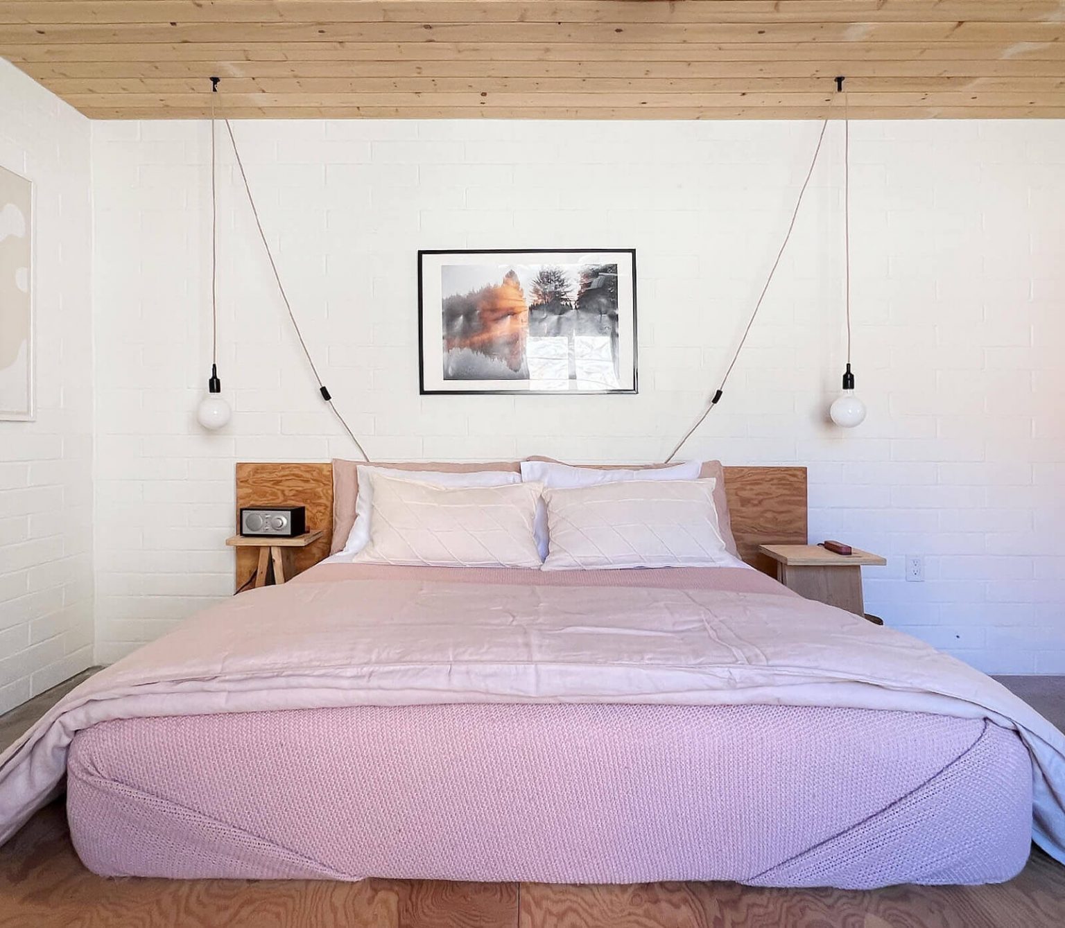 chambre plafond en bois 