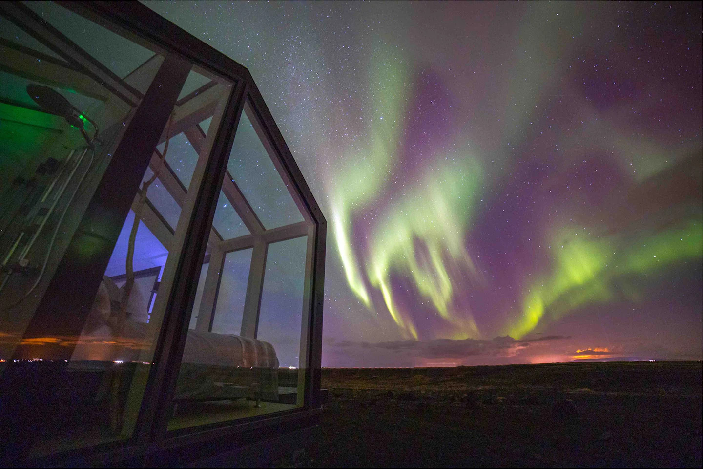 mini maison vitrée Islande