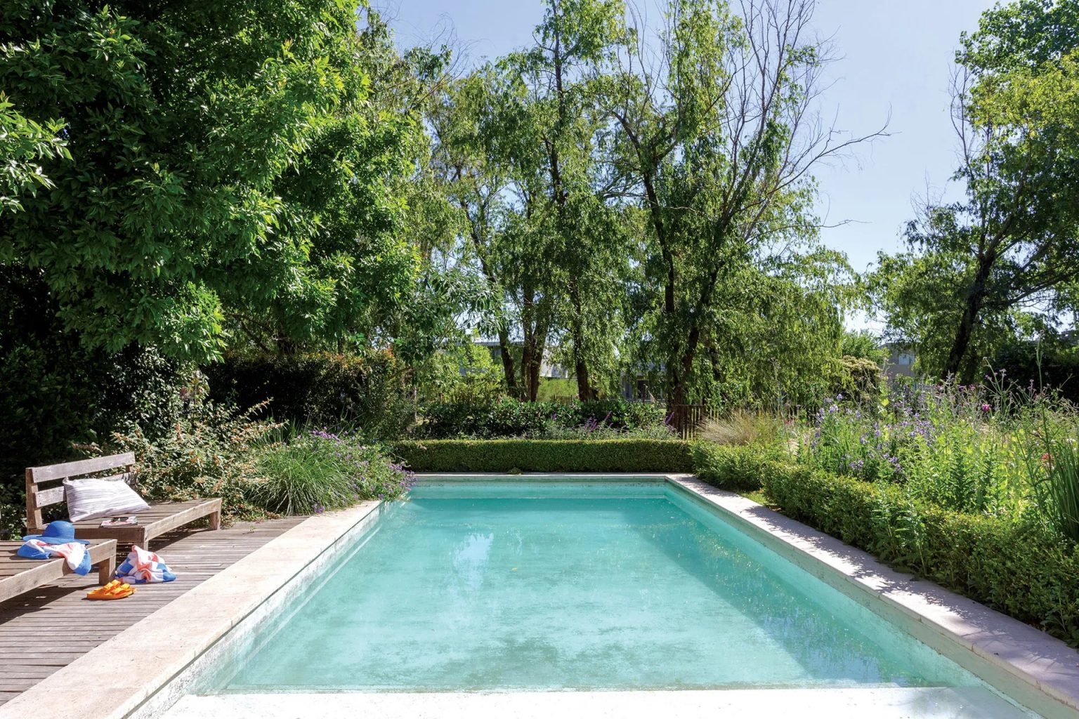 jardin avec piscine maison Argentine