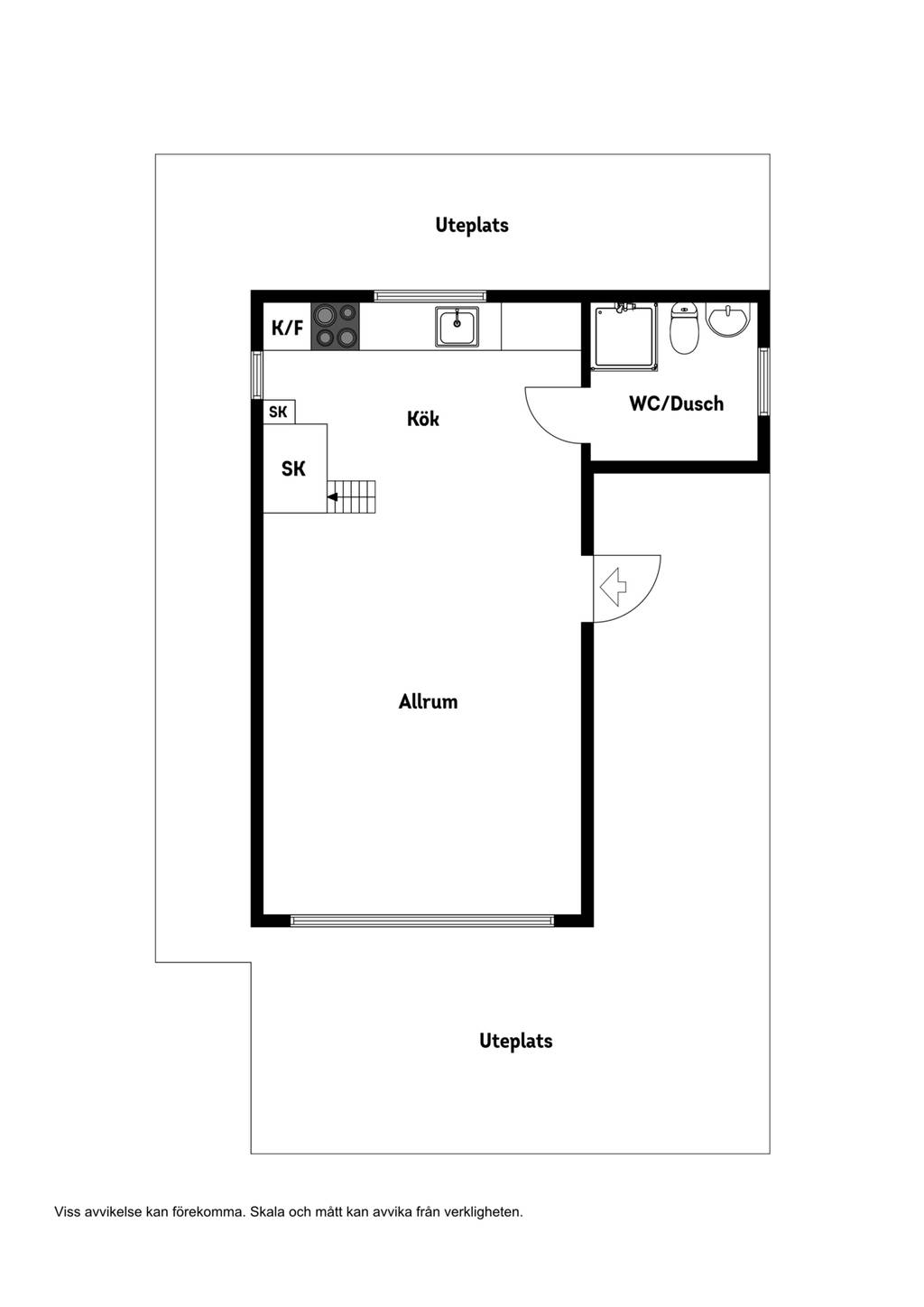 plan mini maison 39m2 avec terrasse patio