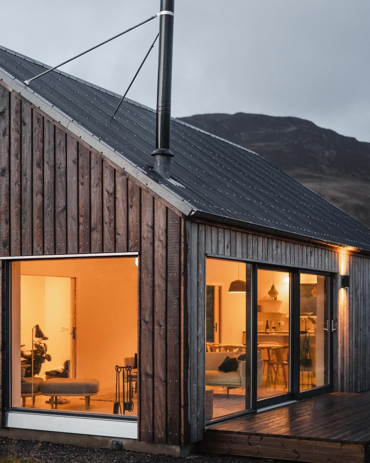 maison bois à la décoration épurée inspirée par la Scandinavie