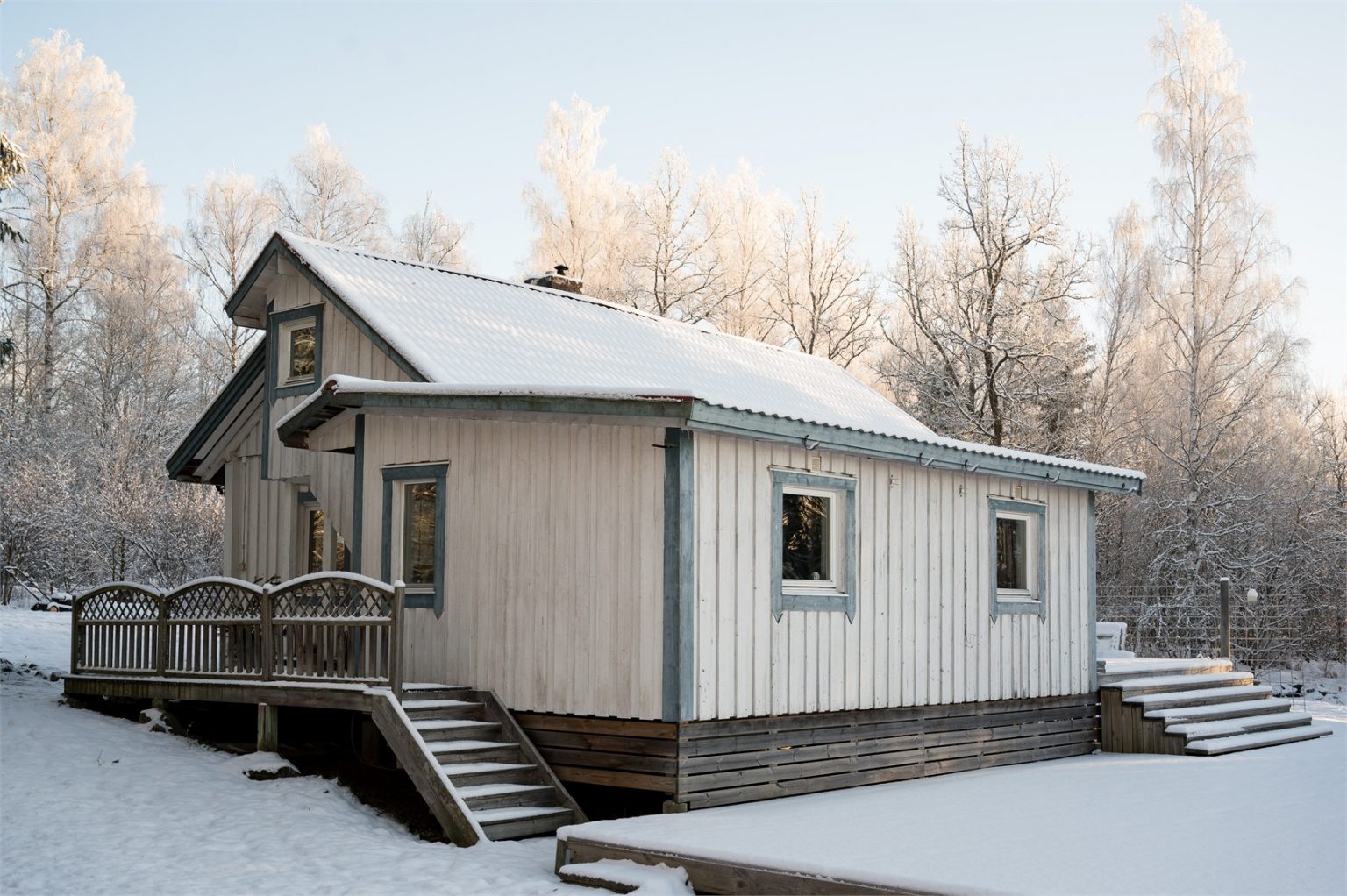 maison suédoise centenaire en bois