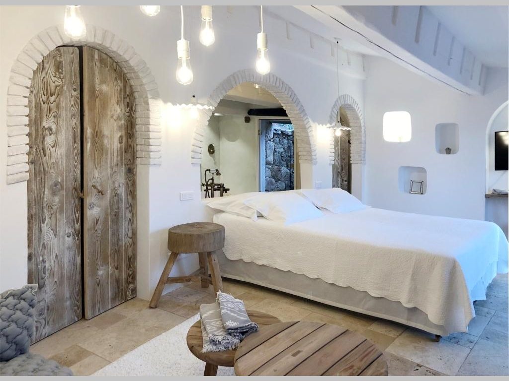 chambre avec arches en briques décoration rustique chic