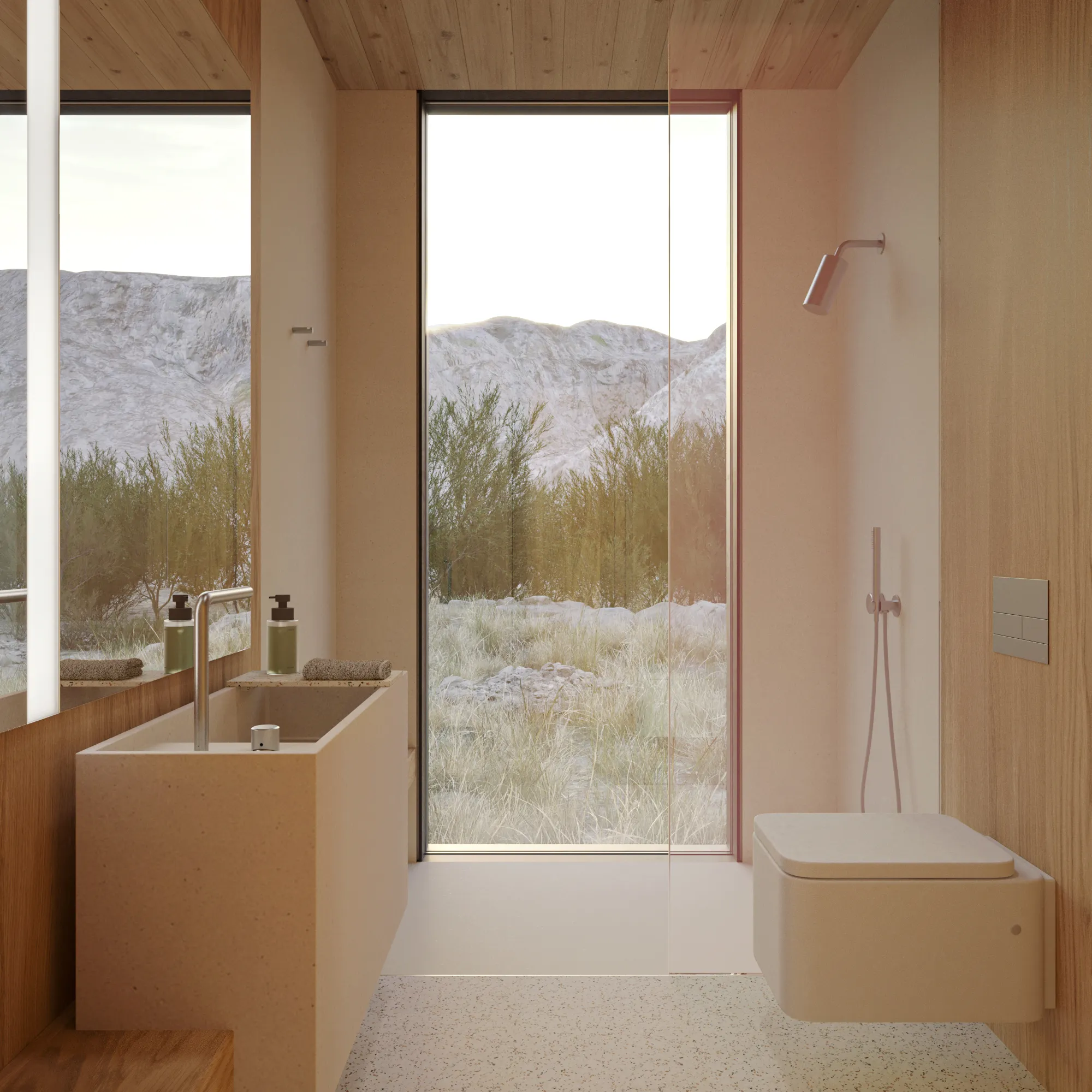 salle de bain design mini maison 45m2