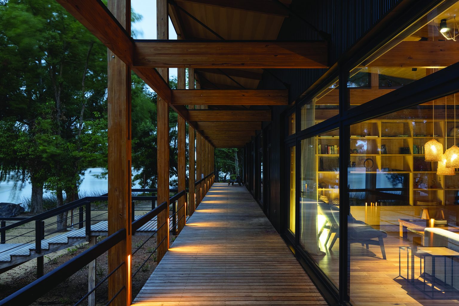 terrasse maison en bois bioclimatique