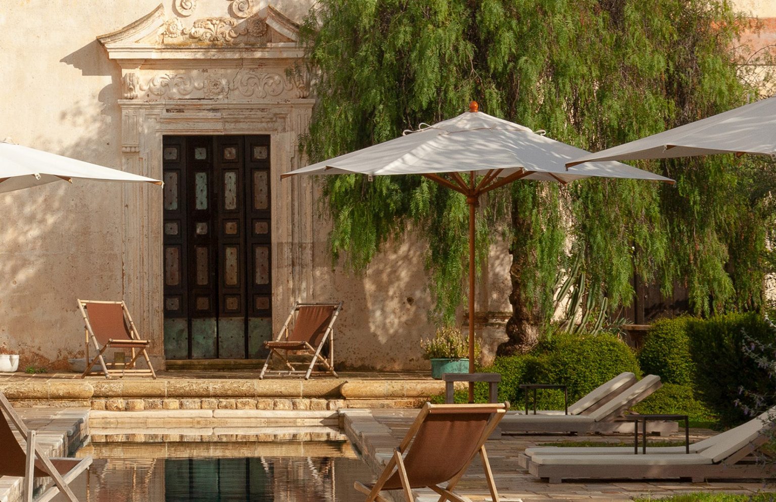 jardin avec piscine italie Casino Doxi Stracca