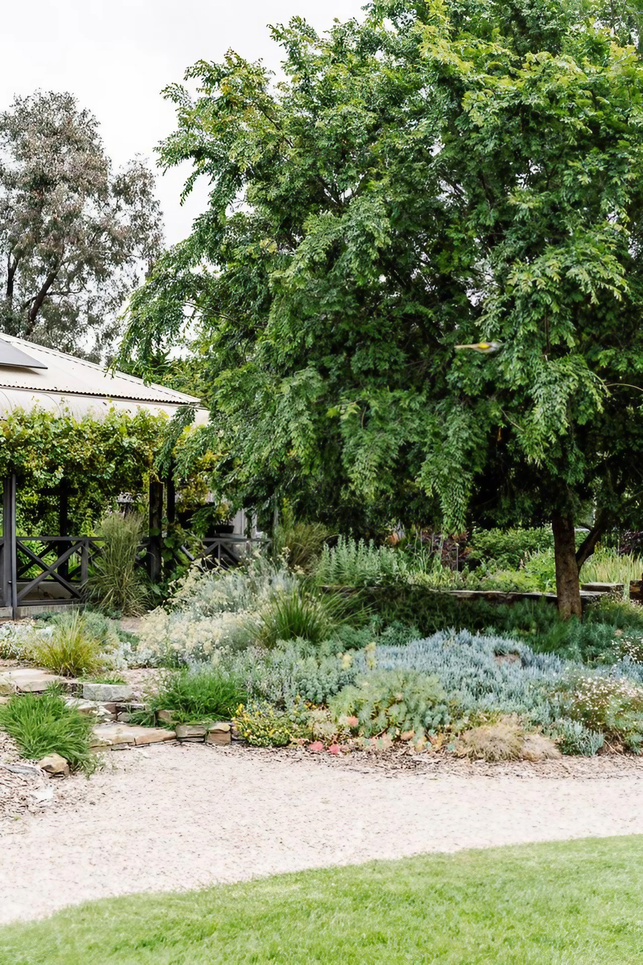 jardin paysagé maison aux touches vertes