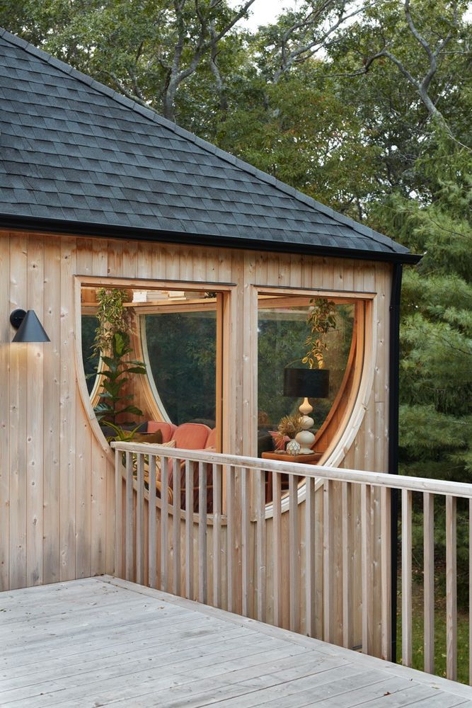 maison en bois avec terrasse