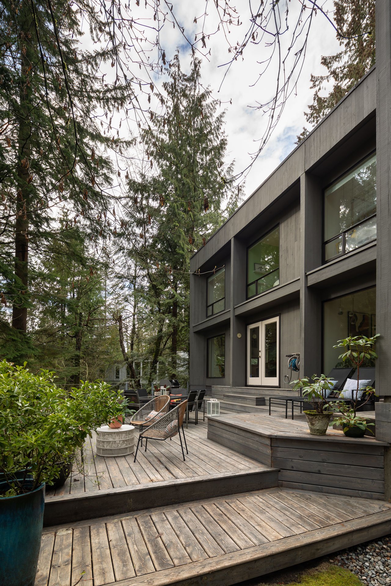 maison contemporaine bois avec terrasse bois