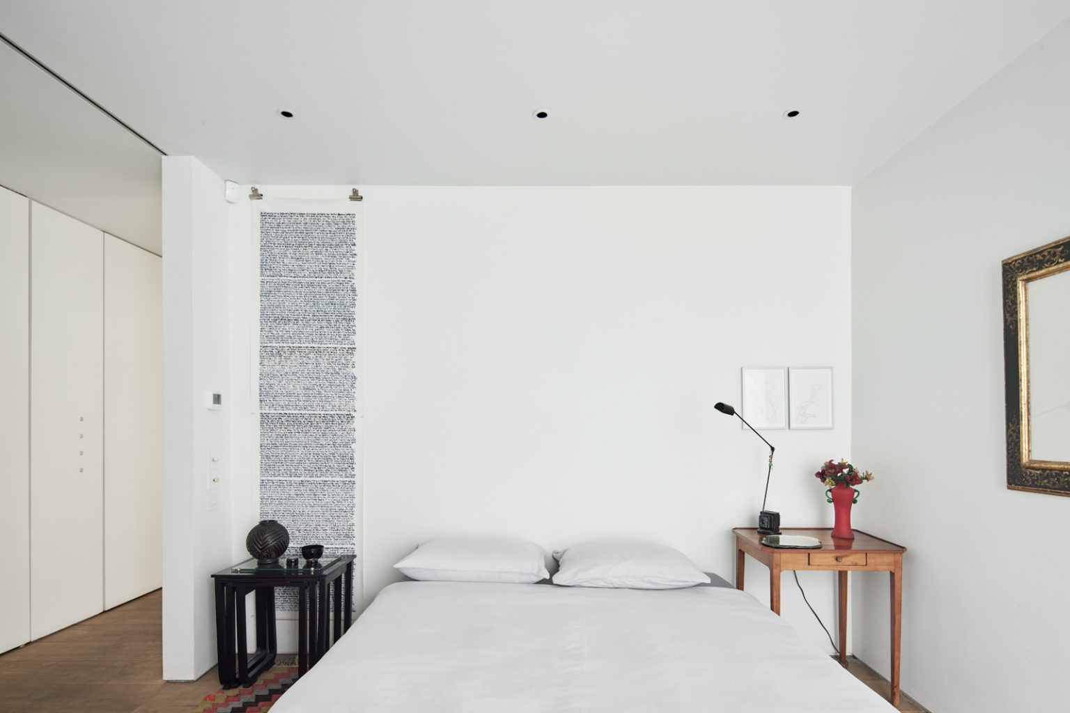 chambre blanche décoration design maison contemporaine