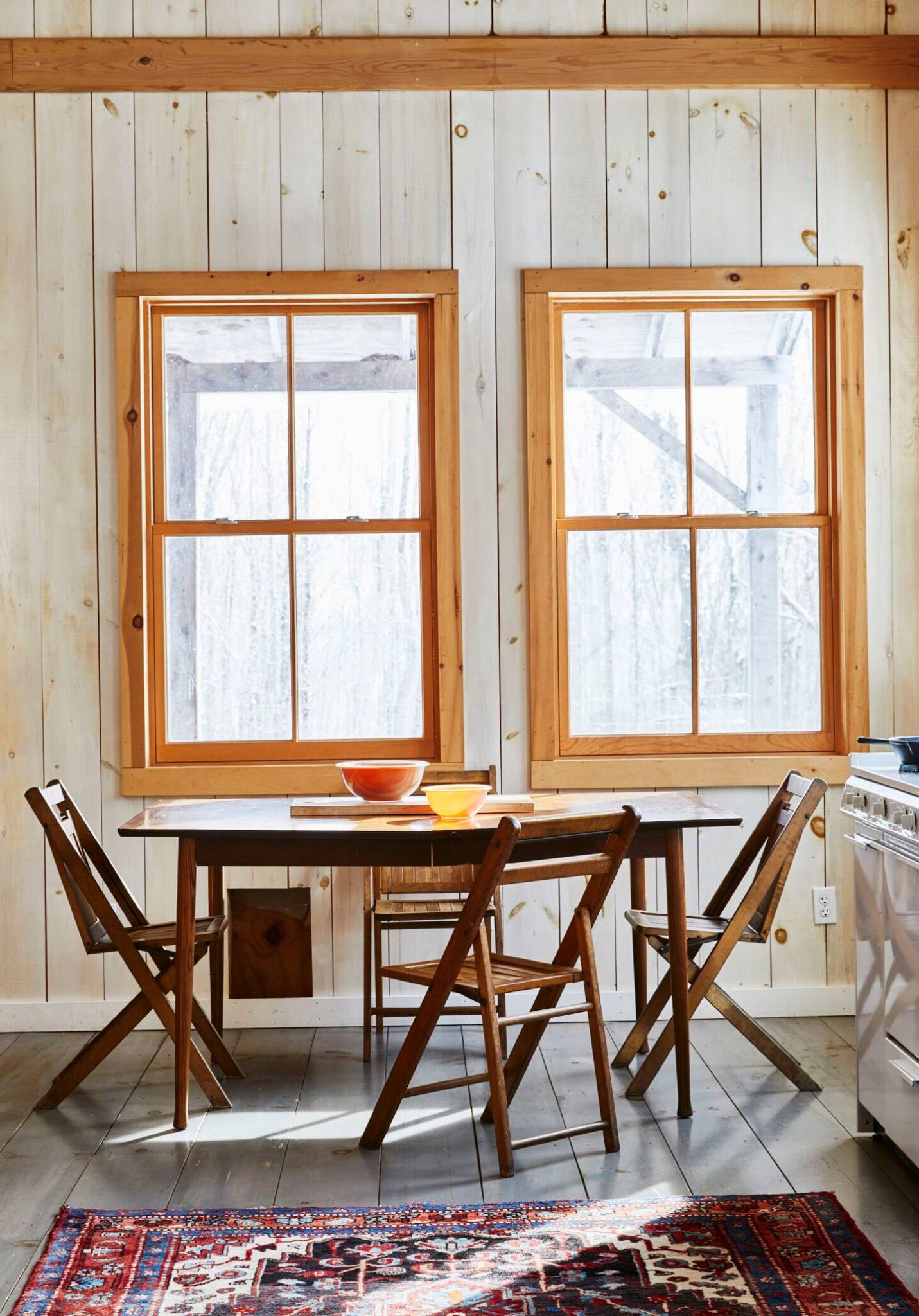 salle à manger maison rustique en bois