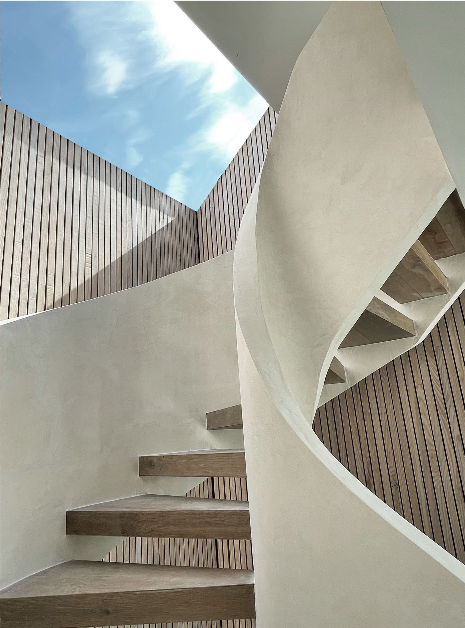 escalier design maison écologique