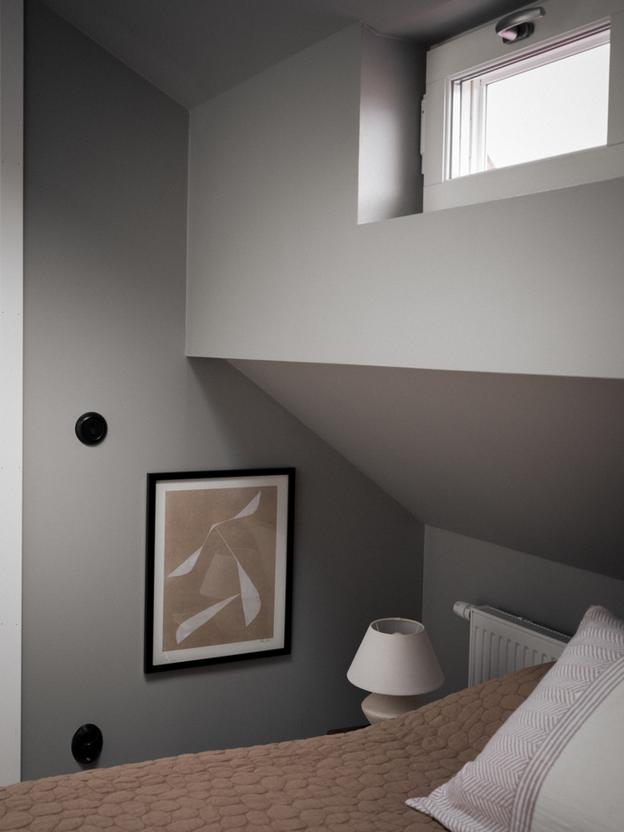 chambre décoration design grise