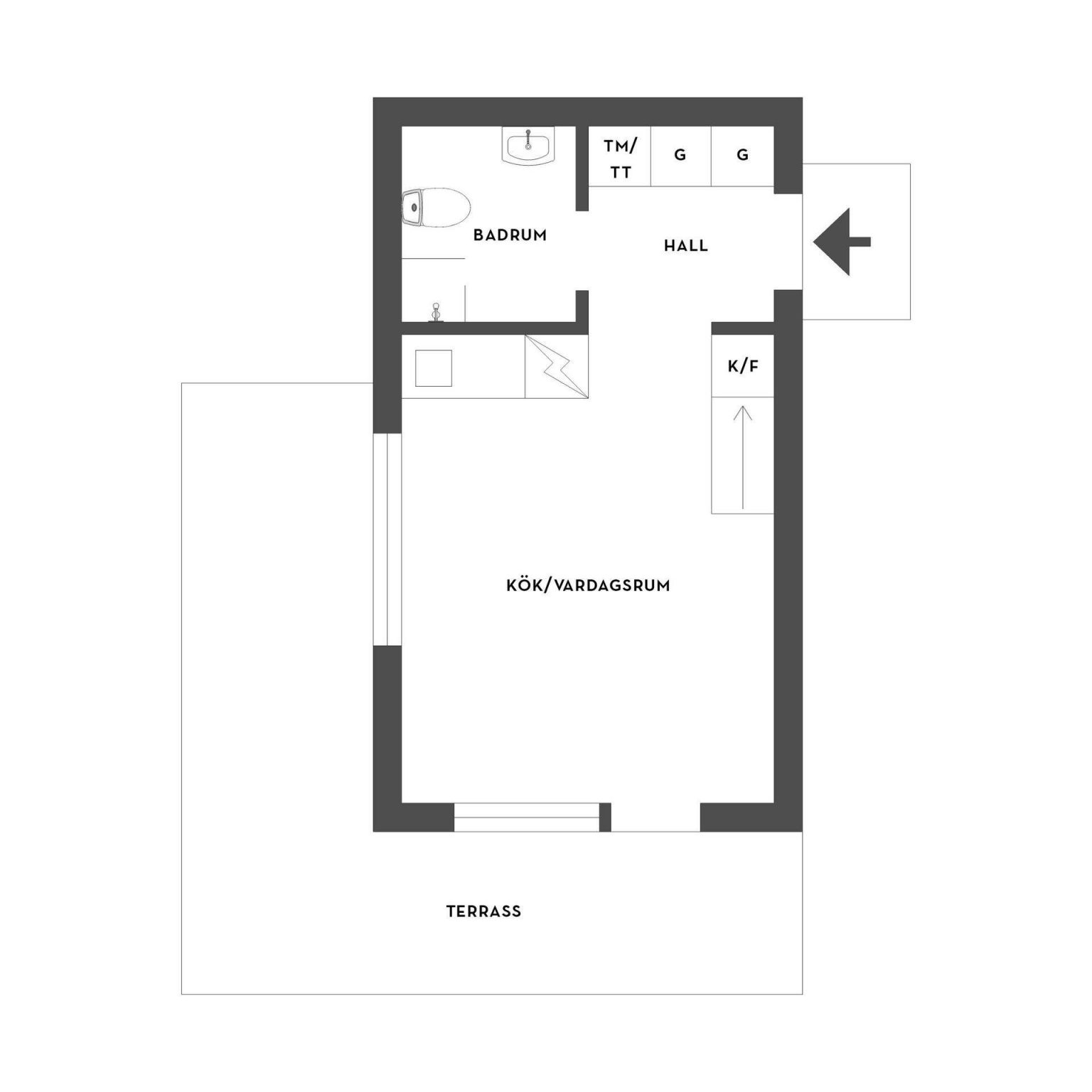 plan mini maison 34m2