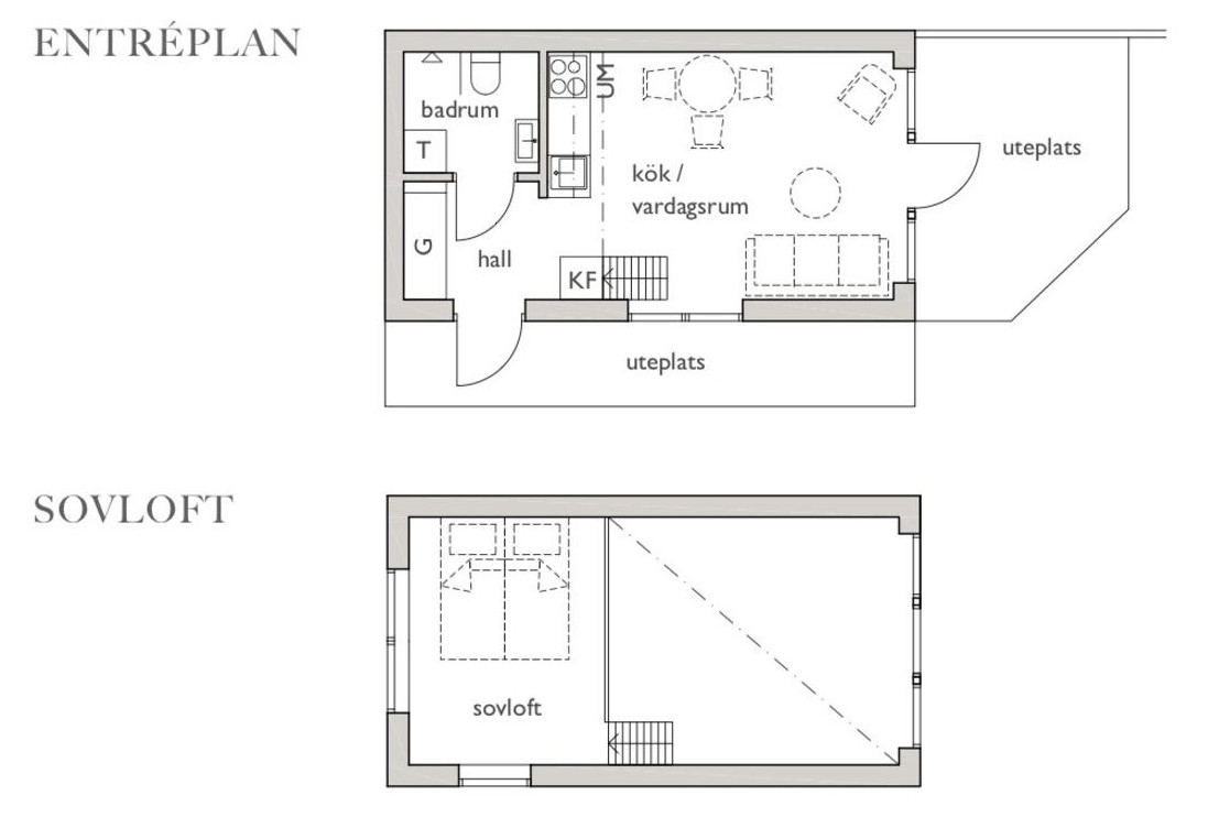 plan mini maison 25m2
