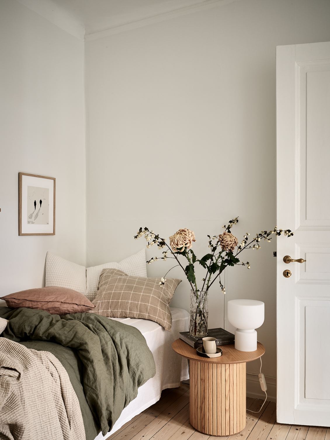 chambre décoration scandinave beige