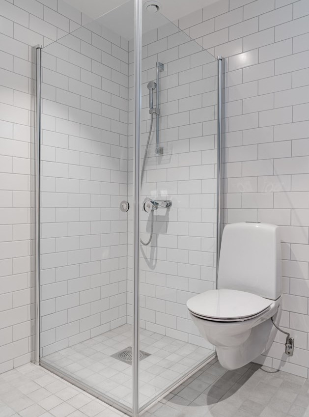 salle de bain blanche studio 33m2 décoration design