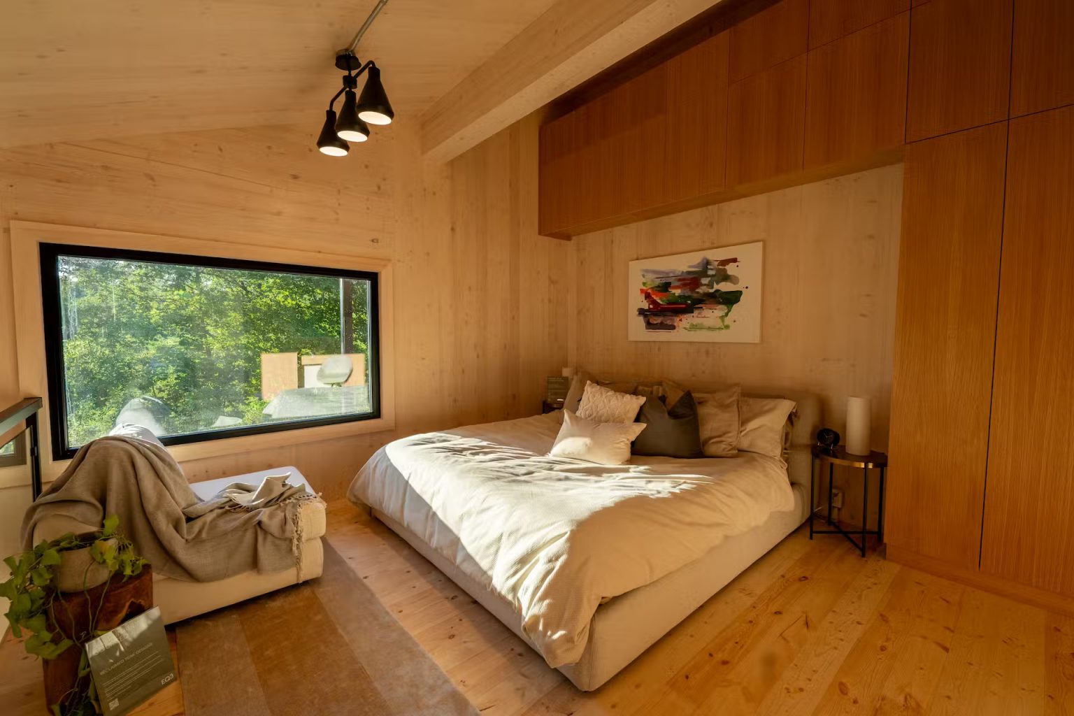 chambre maison préfabriquée en bois