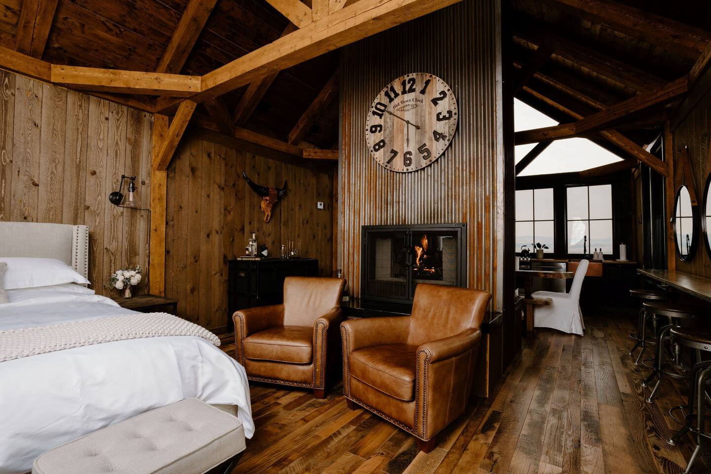 chambre maison en bois loft