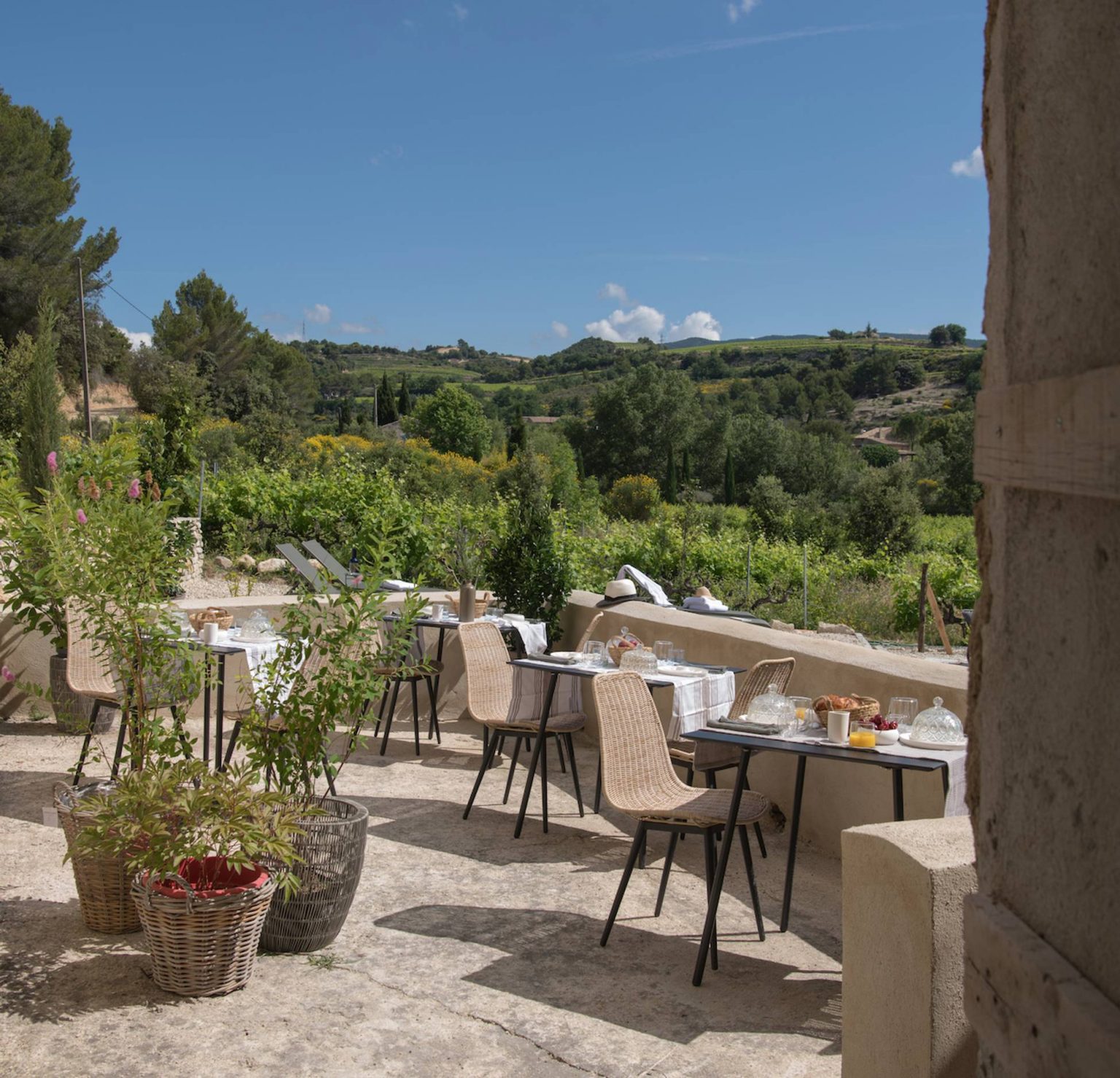 terrasse maison de charme vue Provence